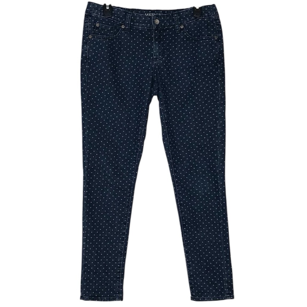 Merona Ankle Skinny Jeans Polka Dot | Size 6
